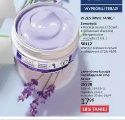 Avon Lawendowa kuracja nawilżająca do stóp na noc Avon Care Footworks oferta