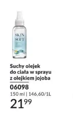 Avon Suchy olejek do ciała w sprayu z olejkiem jojoba Avon Skin So Soft oferta