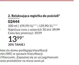 Avon Relaksująca mgiełka do pościeli Avon Planet Spa oferta