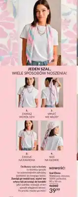 Avon Szal Elena niebiesko-różowy 90x90cm oferta