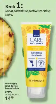 Avon Złuszczający scrub do stóp Ananas i mięta Avon oferta