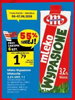 Twój Market Mleko Wypasione Mlekovita 3,2% UHT oferta