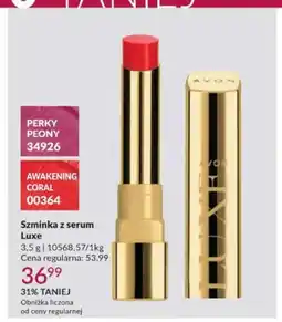 Avon Szminka z serum Luxe Avon Awakening Coral oferta