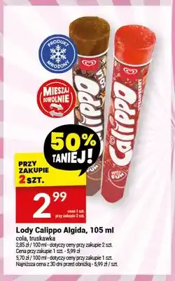 Twój Market Lody Calippo Algida cola oferta