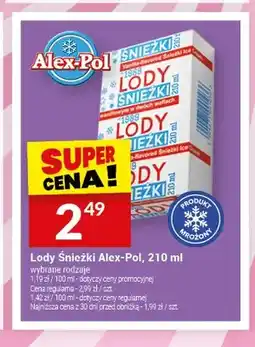 Twój Market Lody Śnieżki Alex-Pol oferta