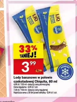 Twój Market Lody bananowe w polewie czekoladowej Chiquita oferta