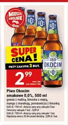 Twój Market Piwo bezalkoholowe Okocim smakowe 0,0% granat z maliną oferta