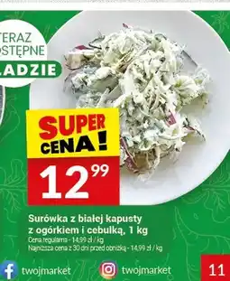 Twój Market Surówka z białej kapusty z ogórkiem i cebulką oferta