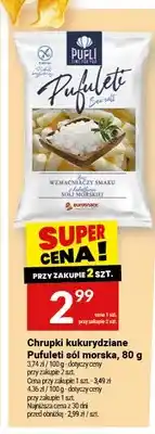 Twój Market Chrupki kukurydziane Pufuleti sól morska oferta