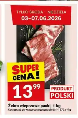 Twój Market Żebra wieprzowe paski polskie oferta