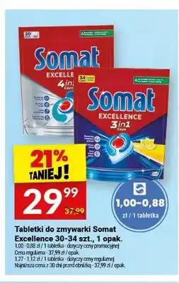 Twój Market Tabletki do zmywarki Somat Excellence 30-34szt. 1 opak oferta
