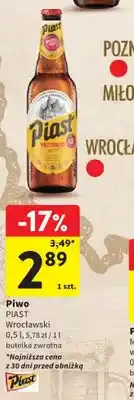 Intermarche Piwo Piast Wrocławski oferta