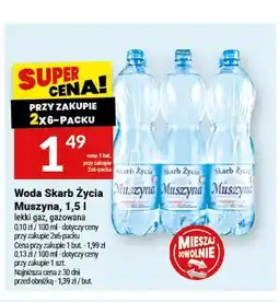 Twój Market Woda Skarb Życia Muszyna lekki gaz oferta