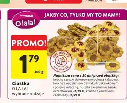 Intermarche Ciastka O LA LA! kruche szyszki dekorowane polewą kakaową oferta