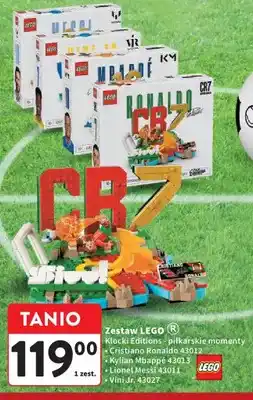 Intermarche Zestaw LEGO Klocki Editions - piłkarskie momenty Kylian Mbappé 43013 oferta