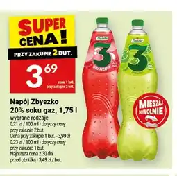 Twój Market Napój Zbyszko 3 Oranżada 20% soku gaz oferta