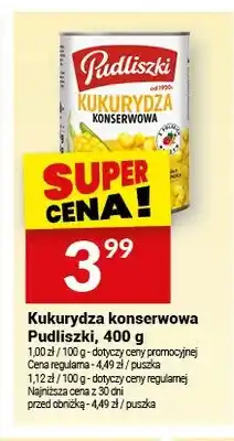 Twój Market Kukurydza konserwowa Pudliszki oferta