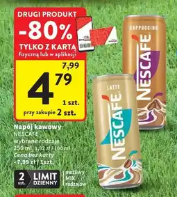 Intermarche Napój kawowy NESCAFE Latte oferta