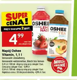 Twój Market Napój Oshee Vitamin lemonade strawberry oferta