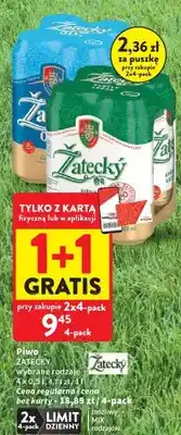 Intermarche Piwo Zatecky Svetly Lezak 4-pak oferta
