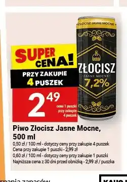 Twój Market Piwo Złocisz Jasne Mocne oferta