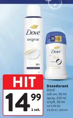 Intermarche Dezodorant Dove roll-on oferta