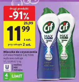 Intermarche Mleczko do czyszczenia Cif Max Power 3 Action Ocean Wave oferta