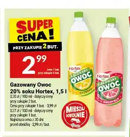 Twój Market Gazowany Owoc Hortex cytryna 20% soku oferta