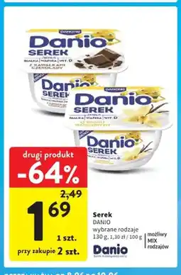 Intermarche Serek Danio z kawałkami czekolady oferta