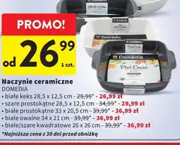 Intermarche Naczynie ceramiczne DOMEDIA białe keks 28,5x12,5cm oferta