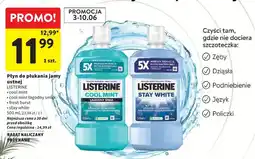 Intermarche Płyn do płukania jamy ustnej LISTERINE cool mint oferta