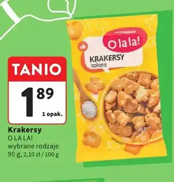 Intermarche Krakersy solone O LA LA! oferta