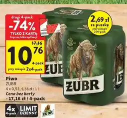 Intermarche Piwo Żubr 4-pak oferta
