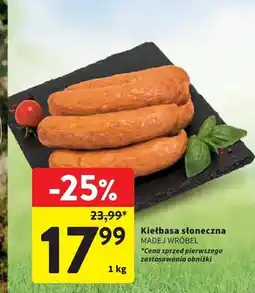 Intermarche Kiełbasa słoneczna Madej Wróbel oferta