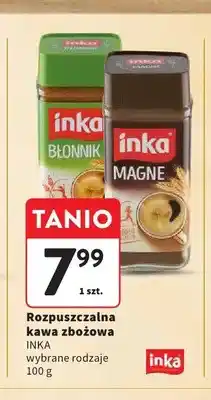 Intermarche Rozpuszczalna kawa zbożowa Inka Błonnik oferta