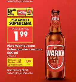 Biedronka Piwo Warka oferta