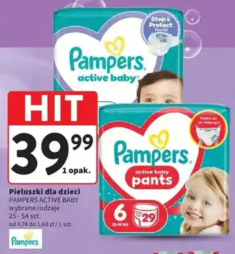 Intermarche Pieluszki dla dzieci PAMPERS ACTIVE BABY oferta