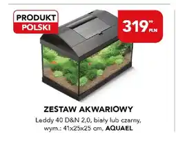 AquaelZOO Zestaw akwariowy Aquael Leddy 40 D&N 2.0 biały 41x25x25cm oferta