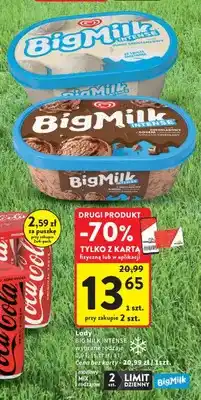 Intermarche Lody BIG MILK INTENSE Super Śmietankowy oferta