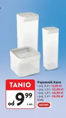 Intermarche Pojemnik KETER Kara 0,5l biały oferta