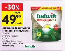 Intermarche Kapsułki do zmywarki Ludwik Maxx Power Plus All in 1 oferta