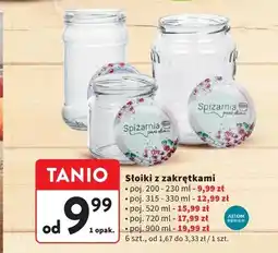 Intermarche Słoiki z zakrętkami ALTOM DESIGN 6-pak oferta