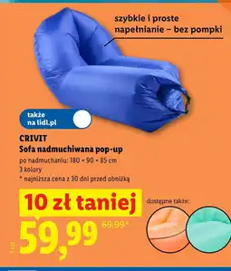 Lidl Sofa dmuchana Crivit oferta