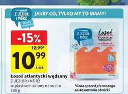 Intermarche Łosoś atlantycki wędzony Z JEZIOR I MÓRZ w plastrach solony na sucho oferta