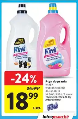 Intermarche Płyn do prania czarnych tkanin z lanoliną Wirek oferta
