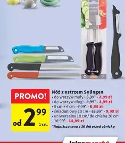 Intermarche Nóż z ostrzem Solingen do warzyw długi oferta