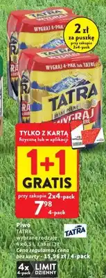 Intermarche Piwo Tatra Jasne Pełne 4-pak oferta