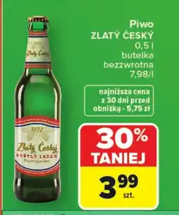 Carrefour Market Piwo Zlatý Český oferta