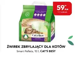 AquaelZOO Żwirek zbrylający dla kotów Cat's Best Smart Pellets oferta