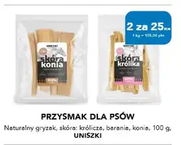 AquaelZOO Przysmak dla psów Uniszki naturalny gryzak skóra konia oferta